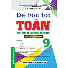 Để Học Tốt Toán 9 Tập 2 Phiên Bản Mới Nhất _KV