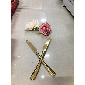 Mua Dao bò bít tết inox mạ vàng cao cấp
