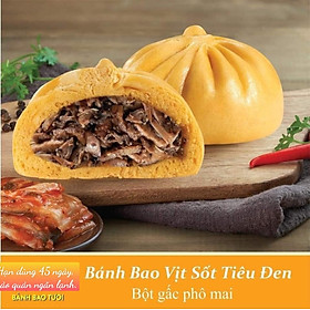 Bánh bao vịt quay tiêu đen, bột gấc phô mai - 500gr