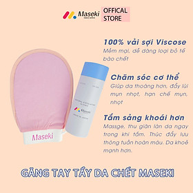 Hình ảnh GĂNG TAY TẨY DA CHẾT CAO CẤP MASEKI - MASSAGE, THƯ GIÃN, LÀM SẠCH DA CƠ THỂ