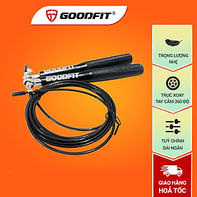 Dây nhảy lõi thép, dây nhảy thể dục, thể lực GoodFit chiều dài 3m, trục xoay 360 độ Goodfit GF901JR