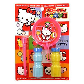 Bộ thổi bong bóng xà phòng Kitty nội địa Nhật Bản