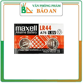 Pin LR44 A76 Maxell ( Vỉ 1 Viên) Pin LR44/ Pin A76/ Pin AG13/ Pin cúc áo/ Pin đồng xu