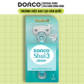 Dao Cạo Body Nữ 3 Lưỡi DORCO Shai 3 CREAMY LTRA100PG-1B