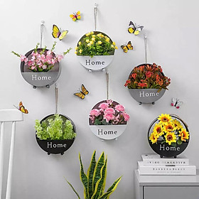 Mua Giỏ Cắm Hoa Treo Tường In Chữ Home Độc Đáo - Lẵng Hoa Để Bàn Tuyệt Đẹp Nhiều Màu