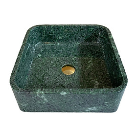 Mua LAVABO ĐẶT BÀN ĐÁ ĐÁ TỰ NHIÊN VUÔNG MỎNG MÀU XANH ẤN ĐỘ BST52