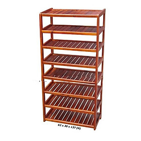 Mua Kệ Giày Dép 8 Tầng Rộng 60cm Gỗ Tự Nhiên 100% - Vàng