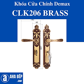 Mua Khóa Cửa Chính Demax CLK206 BRASS. Hàng Chính Hãng