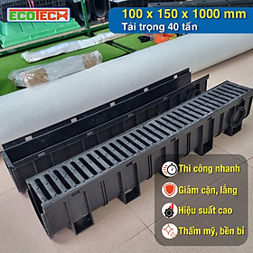 Mua Cống rãnh thoát nước lắp ghép ECOdrain ID150- Nắp gang sắt đúc: tải trọng 25 tấn