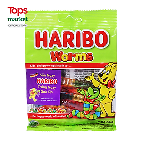 Kẹo Dẻo Hương Trái cây Tự Nhiên Haribo Worms 80G