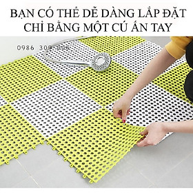 Thảm cao su chống trơn trượt nhà tắm (30x30cm)