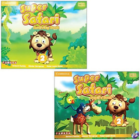 Combo super safari level 2: pupil's book with dvd-rom + activity book