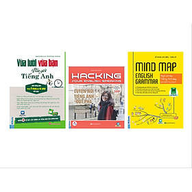 Combo 3 Cuốn Học Nhanh Tiếng Anh Cho Người Không Biết Gì: Hacking Your Speaking English, Vừa Lười Vừa Bận Vẫn Giỏi Tiếng Anh Và Ngữ Pháp Tiếng Anh Bằng Sơ Đồ Tư Duy