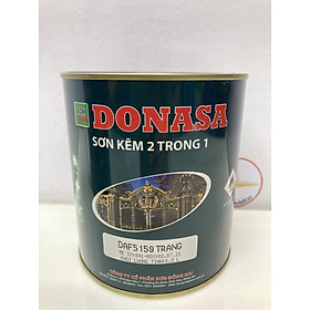 Sơn Sắt Kẽm Donasa 2 trong 1 màu DAF 5159 Trắng_3L