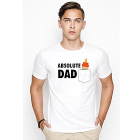 Áo thun nam in hình Absolute Dad vải dày mịn phong cách hàn quốc vải dày mịn