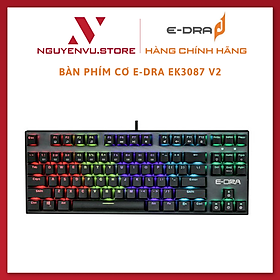 Mua Bàn phím cơ EDRA EK3087 v2 - Siêu phẩm năm 2021 - Led Rainbown - Hàng chính hãng