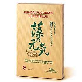 TPBVSK Kendai Fucoidan Super Plus - Hỗ trợ làm giảm nguy cơ u bướu - Thích hợp cho người cần giảm tác hại do hóa trị, xạ trị (60 viên)