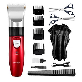 2x Professional Hair Trimmer Scissors Apron Set for Men USB Rechargeable