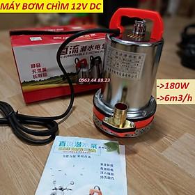 Máy bơm nước chìm 12v - máy bơm tõm 12v - 180 wat 6 khối giờ .