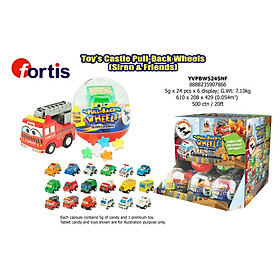 Kẹo Toy's Castle Pull-back Wheels 5g (Siren & Friends)