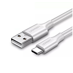 cáp Usb ra Type C sạc và truyền dữ liệu  3m 2.0 màu trắng Ugreen Us60225tyc288 - Hàng chính hãng