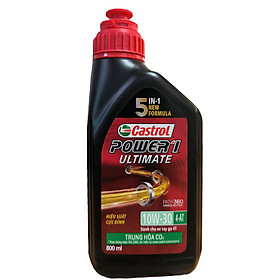 Dầu nhớt xe tay ga Castrol Power 1 Ultimate Scooter 10W-30, 800ML