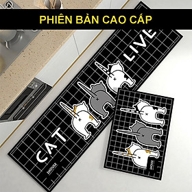 Mua Thảm Chùi Chân Lau Chân trải sàn TCS SHOUSE phòng khách phòng tắm cao cấp giá rẻ 3d chống trượt hình thú đế cao su hút nước