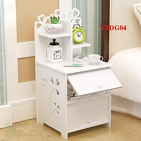 Mua Tủ đầu giường cánh hoa 2 ngăn tủ VTG04 - Nội thất lắp ráp Viendong Adv