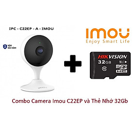 Camera IP Wifi Imou IPC-C22EP-Imou 2Mpx 1080P Full HD, THẺ NHỚ 32G - Hàng Chính Hãng