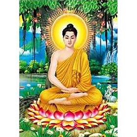 Tranh đá Phật Bổn Sư Thích Ca LV047 - kích thước: 50 * 65cm. (TRANH CHƯA LÀM)