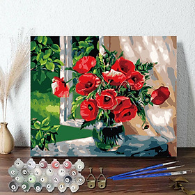 Tranh sơn dầu số hoá đã căng khung 40 x 50 cm đã căng khung nhiều mẫu chọn lựa
