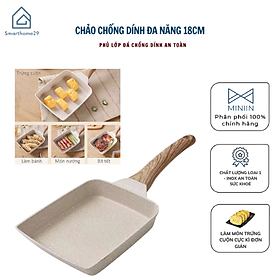 Mua Chảo Chiên Trứng Hình Vuông Chống Dính Phong Cách Nhật Bản - Chảo Chống Dính 18CM - HÀNG CHÍNH HÃNG MINIIN