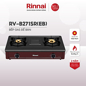 Mua Bếp gas dương Rinnai RV-B271SR(EB) mặt bếp men và kiềng bếp men - Hàng chính hãng.