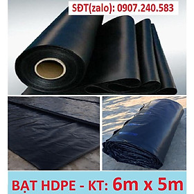 Bạt HDPE, Bạt lót hồ ốc, bạt lót hồ nuôi tôm, cá, ếch, lươn... bằng màng HDPE (khổ 6m x 5m)