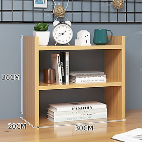 Mua Kệ sách gỗ mini 2 tầng để bàn KS-002 SÀNH - HOME DECOR  kệ gia vị để bàn ván gỗ MFC An Cường 18mm  decor bàn học xinh