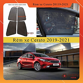 [ Cerato  2019- 2021] Rèm che nắng ô tô nam chuẩn form 4 miếng loại 1 giá sỉ