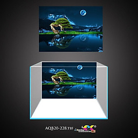 Mua Tranh 3D Koifish  Tranh Dán Bể Cá  Cây bên sông siêu đẹp   in tranh theo kích thước yêu cầu