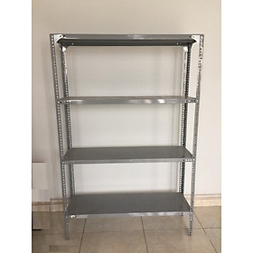 Kệ sắt đa năng kích thước : Dài 120cm, Rộng 30cm, Cao 150cm gồm 4 tầng