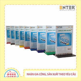 Kệ mica 2 mặt Enter E08 LR 120x180mm đế lùa trung