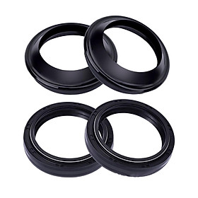 4Pieces Motorcycle Front Fork Dust and Oil Seal Accessories Durable High Performance Premium Replaces Spare Parts