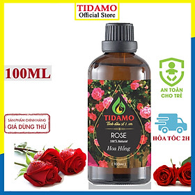 Tinh Dầu Xông Phòng HOA HỒNG 100ML - Tinh Dầu Hoa Hồng TIDAMO Cao Cấp Nhập Khẩu Tạo Hương Thơm Thư Giãn, Kích Thích Cảm Giác Lãng Mạn, Giải Tỏa Mệt Mõi