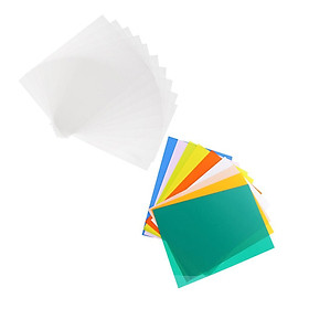 20 Pieces of Assorted Color Shrink Film Sheets Shrink Film Paper