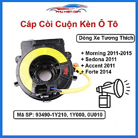 Cáp còi cho xe KIA MORNING 2011-2015 VN, SEDONA, ACCENT 2011, FORTE 2014 Mã 93490-1Y210, 1Y000, 0U010