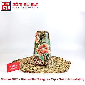 Mua Lọ hoa dáng đu đủ tam sen Gốm Sứ G&T