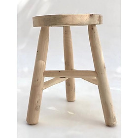 Mua Ghế Đôn Gỗ Tự Nhiên Mặt Tròn (hàng loại 1)