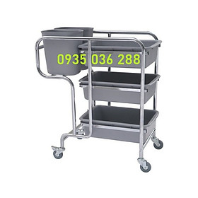 Mua Xe dọn chén dĩa 3 tầng  xe thu gom chén dĩa