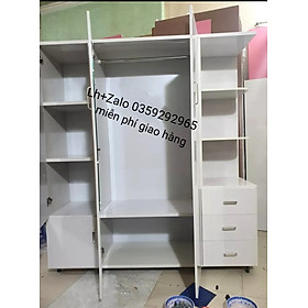Tủ nhựa đài Loan 3 cánh 1 kệ
