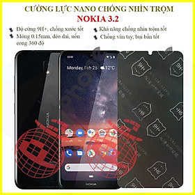 Dán chống nhìn trộm dành cho  Nokia 3.2 - Dán cường lực dẻo nano 9H+