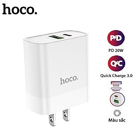 Mua Củ Sạc Nhanh Cho Iphone Hoco C80/C80Plus/CS13/CS13A - Hỗ trợ sạc nhanh 20W PD QC3.0 - Hàng Chính Hãng