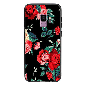 Ốp Lưng Viền TPU Cao Cấp Dành Cho Samsung Galaxy S9 - Rose 01